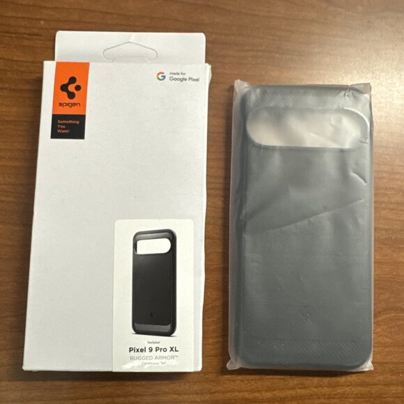 Spigen Google Pixel 9 Pro XL [Rugged Armor] Phone Case Matte Black‎ ACS07719 - Picture 2 of 4